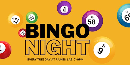 Imagem principal do evento Bingo Night @ Ramen Lab West Boca