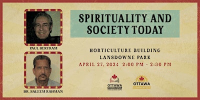 Primaire afbeelding van Spirituality and Society Today  | Ottawa International Food & Book Expo