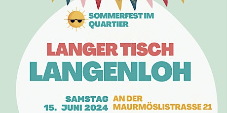 Langer Tisch im Langenloh