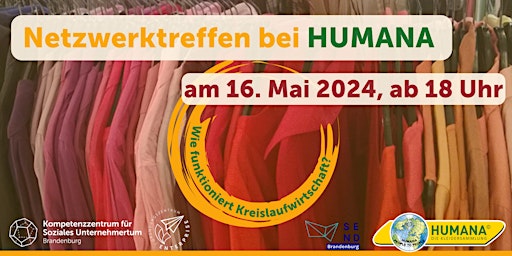 Imagem principal do evento Netzwerktreffen bei HUMANA: Kreislaufwirtschaft und Nachhaltigkeit im Fokus