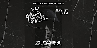 Primaire afbeelding van Miami’s Hottest Open Mic in Wynwood Hosted by Jarova!