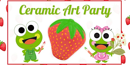 Imagen principal de Paint a Ceramic Strawberry Craft at sweetFrog Salisbury