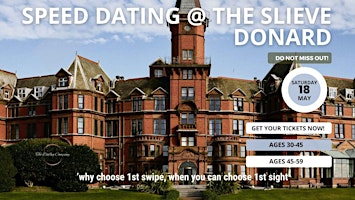 Head Over Heels @ The Slieve Donard Hotel (Speed Dating ages 30-45)