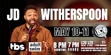 JD Witherspoon from Adult Swim (Saturday 8pm)