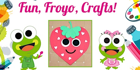 Free Kid's Strawberry Craft at sweetFrog Rosedale