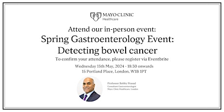Spring gastroenterology networking event: Detecting bowel cancer