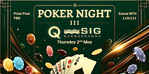 Immagine principale di QFIN x SIG Poker Night 