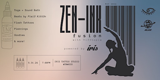 Immagine principale di Zen-Ink Fusion with Tifftopia - Powered by Iris Tattoo 