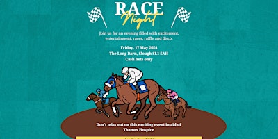 Image principale de Charity Race Night in aid of Thames Hospice