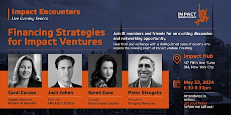 Financing Strategies for Impact Ventures