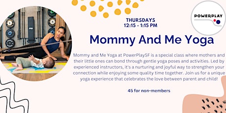 Mommy And me Yoga