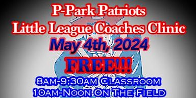 Imagem principal do evento PPark HS  Little League Coaches Clinic