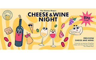 Primaire afbeelding van Cheese & Wine Night (River Valley) - 17 May, Friday
