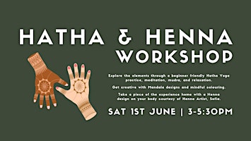 Primaire afbeelding van Hatha (Yoga) & Henna Workshop
