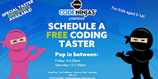 Hauptbild für Code Ninjas Uxbridge Taster Session