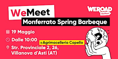 Hauptbild für WeMeet | Monferrato Spring Barbeque