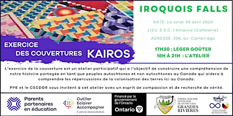 Exercice des couvertures KAIROS - Iroquois Falls