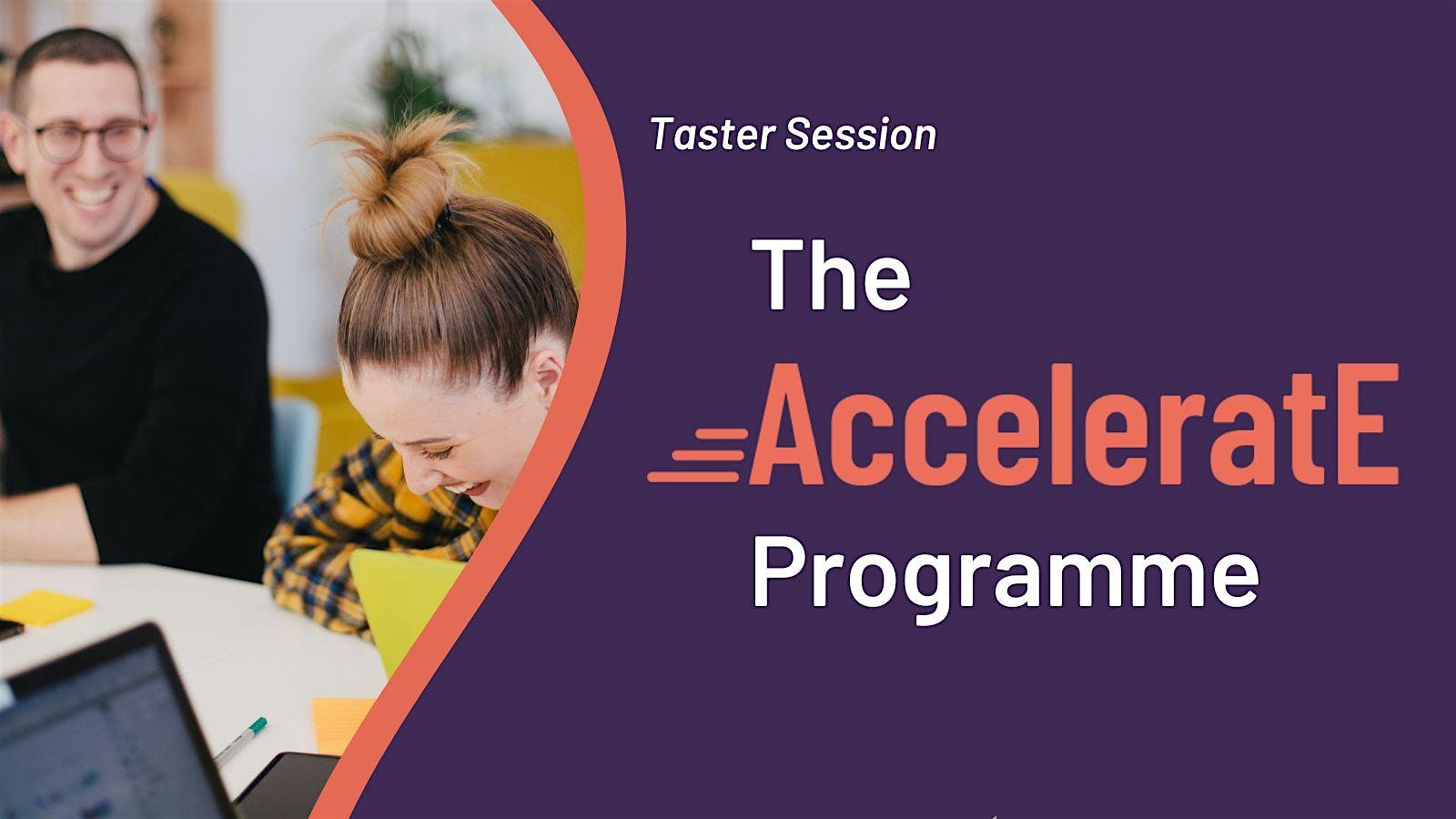 Taster Session: The AcceleratE Programme image