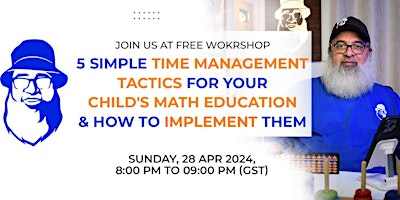Primaire afbeelding van 5 Simple Time Management Tactics For Your Child's Math Education & How To Implement Them