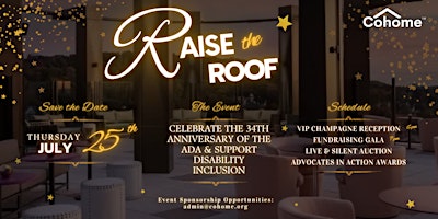 Imagem principal do evento Raise the Roof: Celebration of the 34th Anniversary of the ADA