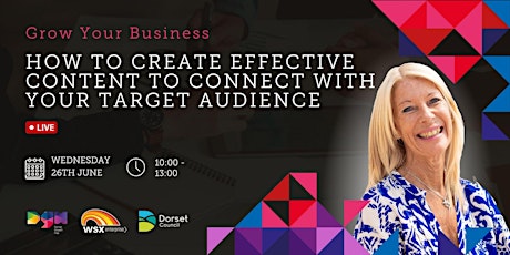 Imagem principal do evento How to Create Effective Content to Connect With Your Target Audience