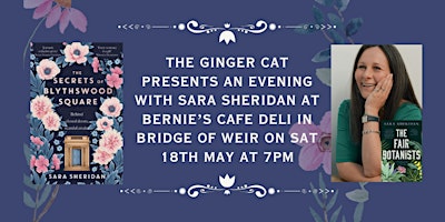 Primaire afbeelding van The Ginger Cat Bookshop Presents an Evening with Sara Sheridan