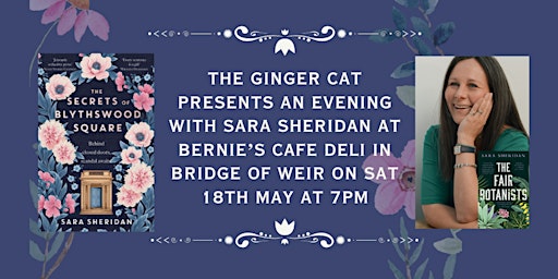 Immagine principale di The Ginger Cat Bookshop Presents an Evening with Sara Sheridan 