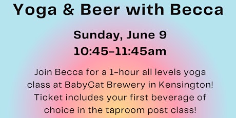 Yoga and Beer at Babycat Brewery