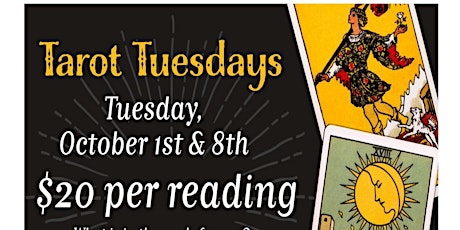 Tarot Tuesdays--OCTOBER 1st