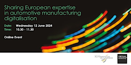 Sharing European expertise in automotive manufacturing digitalisation primary image