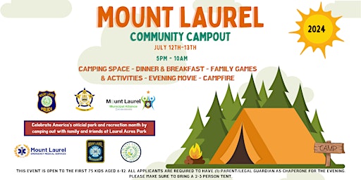 Immagine principale di Mount Laurel Community Campout 