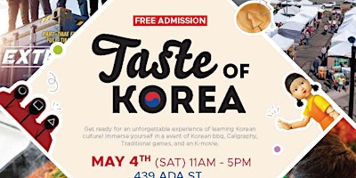 Imagem principal do evento Taste of Korea