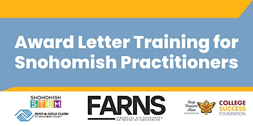 Hauptbild für Award Letter Training for Snohomish Practitioners