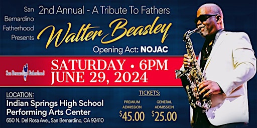 Primaire afbeelding van Walter Beasley Jazz/R&B Concert: A Tribute To Fathers