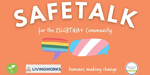 Imagem principal do evento safeTALK for the 2SLGBTQIA+ Community