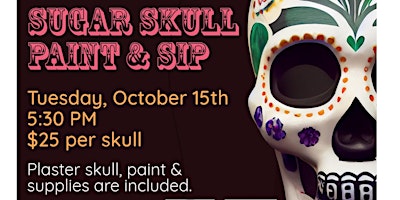 Sugar Skull Paint & Sip primary image