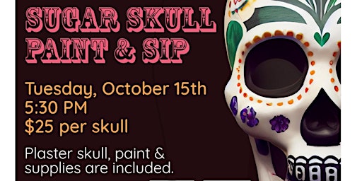 Sugar Skull Paint & Sip primary image