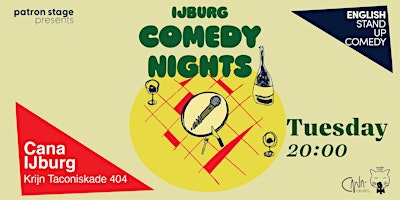 Primaire afbeelding van Ijburg Comedy Nights- English Stand up Comedy - Cana Ijburg - 7 May