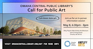 Imagem principal do evento Info Session: Omaha Central Public Library's Call for Public Artwork