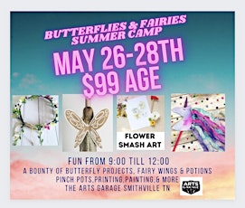 Butterflies & Fairies Summer Camp 9-12:00 May 28-30th