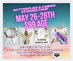 Immagine principale di Butterflies & Fairies Summer Camp 9-12:00 May 28-30th 