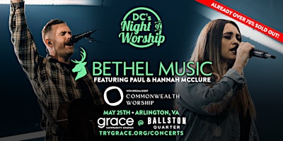 Image principale de DC's Night of Worship with BETHEL MUSIC featuring Paul & Hannah McClure