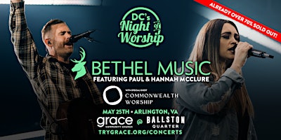 Imagem principal de DC's Night of Worship with BETHEL MUSIC featuring Paul & Hannah McClure