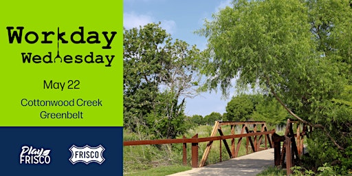 Workday Wednesday: Cottonwood Creek Greenbelt primary image