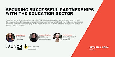 Securing Successful Partnerships With The Education Sector primary image