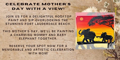 Primaire afbeelding van Mother's Day Rooftop Paint & Sip