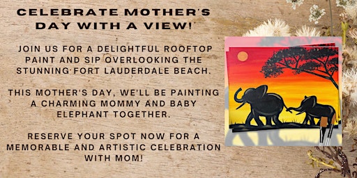 Imagem principal do evento Mother's Day Rooftop Paint & Sip