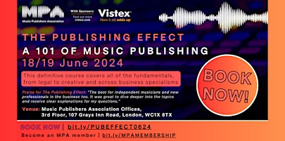 Immagine principale di The Publishing Effect - A 101 of Music Publishing 
