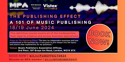 Primaire afbeelding van The Publishing Effect - A 101 of Music Publishing