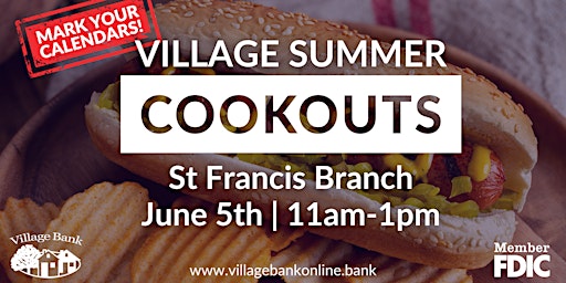 St. Francis Village Bank Cookout primary image